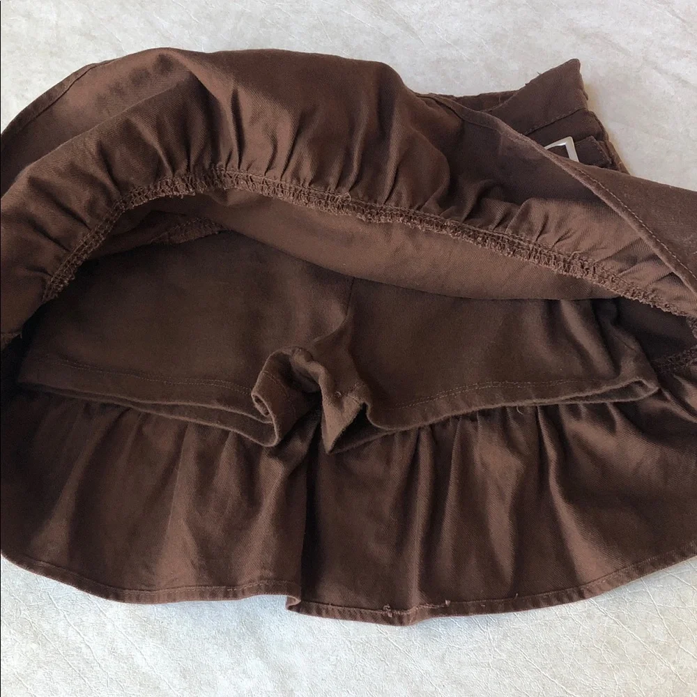 The Children's Place 100% Cotton Tiered Ruffle Skort Adjustable Waist Size 10